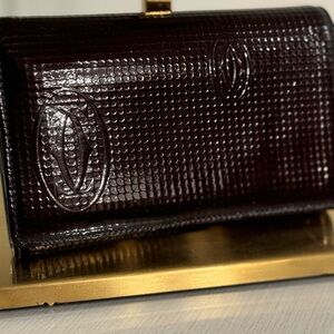 Authentic CARTIER Happy birthday Wallet- burgundy
